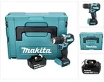 Makita Ddf 487 F1j Akku Bohrschrauber 18 V 40 Nm Brushless + 1x Akku 3,0 Ah +...
