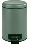 Kosmetik-treteimer Leman Dunkelgr&uuml;n 3 L, Kosmetikeimer, M&uuml;lleimer, Gr&uuml;n, Stahl