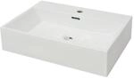 Waschbecken Mit Hahnloch Keramik Wei&szlig; 60,5x42,5x14,5 Cm - Vidaxl