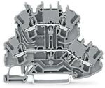 Wago Doppelstockklemme Topjob S 2002-2201, 500v 24a 5,2mm, Polyamid, Grau