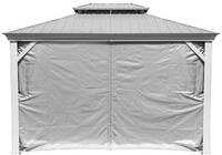 Vorhang-set Passend Zu Messina 10x12, Taupe, Polyester - Sojag
