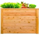 Westmann - Holz Hochbeet, Kr&auml;uterbeet 'l&auml;rche 100', Natur, 100 X 65 X 66 Cm...