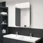Led-bad-spiegelschrank Schwarz 60x11x80 Cm - Vidaxl