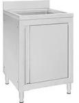 Gastro-sp&uuml;lenunterschrank 60x60x96 Cm Edelstahl Vidaxl