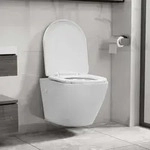 Wand-wc Ohne Sp&uuml;lrand Keramik Wei&szlig; - Vidaxl