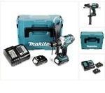 Makita Dhp 458 Saj Akku Schlagbohrschrauber 18 V 91 Nm + 2x Akku 2,0 Ah +...