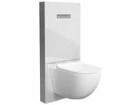 Vitra - Vitrus Stand-Spülkasten für Wand-WCs weiß/aluminium gebürstet