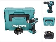 Makita Dhp 487 G1j Akku Schlagbohrschrauber 18 V 40 Nm Brushless + 1x Akku 6,0...