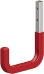 Wandhaken Gummiert T 15 X H 21 Cm, Stahl Verzinkt Rot Haken Universalhaken -...