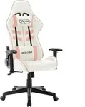 Vidaxl - Gaming-stuhl Wei&szlig; Und Rosa Kunstleder