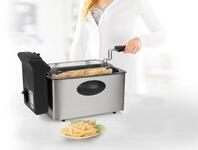 Princess - Kaltzonen Fritteuse Edelstahl Mit Deckel 2000watt, 4 Liter