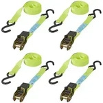 Proplus - 4er-set Spanngurte Mit Ratsche + 2 Haken 5 M 320205