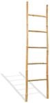 Handtuchleiter Mit 5 Sprossen Bambus 150 Cm Vidaxl Braun