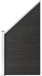 Zaunelement Wpc 95x(105-180) Cm Grau - Vidaxl