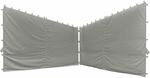 Seitenteile Zu Pavillon Berlino 3x3 M, Grau, 2er Set Bezug Aus Polyester, 160g/m&sup2; In