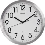 Maul - Funkwanduhr Move 9063008 30,5cm Dcf77 Rund Analog Alu Si