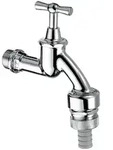 Auslaufventil Knebelgriff, Rv, Rb, 1/2zoll, Mattchrom