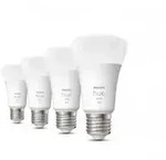 Philips Hue - Weiss 4 Led Gl&uuml;hbirnen A60 E27 9w 929001821625 31914100
