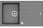 Granitsp&uuml;le Victory S780.60 - Light Gray, Ab 45er Unterschrank, 78 X 50 Cm