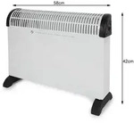 Konvektor Heizung, Elektroheizer F&uuml;r 25m2 R&auml;ume - 2000 Watt