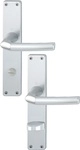 Hoppe - Langschildgarnitur Birmingham 1117/202sp Aluminium F1 Sk/ol 78 Mm Din Links /