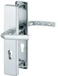 Hoppe - Schutzgarnitur Birmingham 1117/2221a/2440 Aluminium F1 72 Mm 37-42 Mm