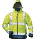 Elysee - Warnschutz-softshelljacke Liam Gr.xl Fluoresz.gelb/marine
