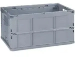 Relaxdays - Profi Klappbox, Stabil, Gewerbe, Hochwertiger Kunststoff, Qualit&auml;t, 60l,