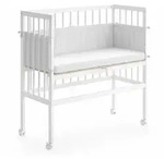 Beistellbett Sophie, Wei&szlig;, 94 X 90 Cm 1 Seitenschiene, Vitalispa