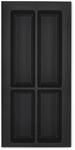 Orga-box - Vii Besteckeinsatz Besteckkasten Schwarz 300 Mm Mit Softtouch Oberfl&auml;che