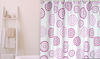 MSV - Polyester Badvorhang 180x200 cm Prem.dots Violet