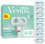 Gillette Venus Deluxe Smooth Sensitive 8er Systemklingen 8er