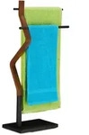 Handtuchhalter Stehend, Handtuchst&auml;nder, 2 Stangen, F&uuml;r Hand- & Geschirrt&uuml;cher,