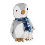 Relaxdays T&uuml;rstopper Pinguin, Stoff, F&uuml;r Boden, Innen, Dekorativer Tier T&uuml;rpuffer,