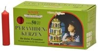 Knox Pyramidenkerzen Rot 14 X 70 Mm, 50 St&uuml;ck