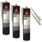 Flex-221 Witterungsbest&auml;ndiger Haftstarker Dichtstoff, 300ml, Hellgrau, 3 Set...