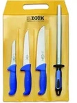 F.dick - Messer Set Ergogrip 4-teilig (3 Fleischermesser, Wetzstahl, Hrc 56&aring;&agrave;&scaron;&deg;)