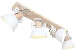Mexlite - Spot - Gearwood - Wei&szlig; - Metall Gummibaumholz -