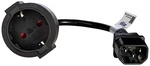 Strom Anschlusskabel [1x Kaltger&auml;te-stecker C14 - 1x Schutzkontakt-steckdose]...