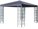 Rank Pavillon 3x3m Metall Garten Partyzelt Anthrazit Ral 7012