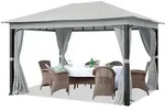 Gartenpavillon 3x4m Alu Premium Ca. 220g/m2 Dachplane Wasserdicht Pavillon 4
