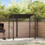 Bbq-pavillon 215x150x220 Cm Anthrazit Stahl - Vidaxl