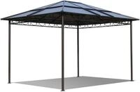 Metall Garten Hardtop Pavillon 3x3,6m Doppelstegplatten Polycarbonat Dach...