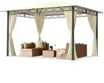Carpasol - Gartenpavillon 3x4 M Wasserdicht Premium Pavillon Mit 4 Seitenteilen