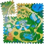 Relaxdays - Puzzlematte Dinosaurier, 9-teilige Puzzlematte F&uuml;r Kinder,
