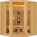 Eck-infrarotkabine Nyborg E150v - Infrarotsauna 150x150 Cm Vollspektrumstrahler F&uuml;r