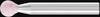 Schleifstift STEEL EDGE D8xH8mm 48mm 6mm Edelkorund AR 80 KU PFER