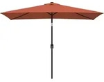 Sonnenschirm Mit Metall-mast 300x200 Cm Terrakotta - Vidaxl