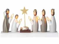 Weihnachtsdeko Krubba von Star Trading Kerzenständer mit 5 Glühbirnen E10