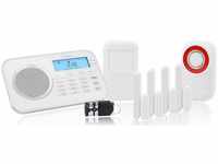Protect 9878 gsm Haus Alarmanlage Funk Alarmsystem mit Außensierene und App -